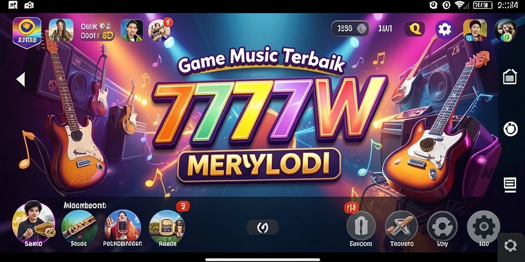Tampilan menarik dari gameplay 7777W yang memukau.