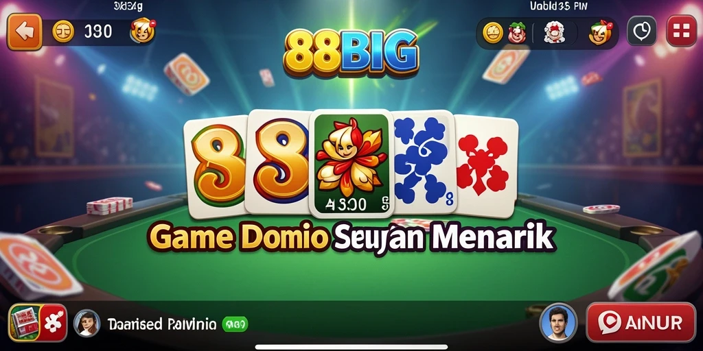 Tampilan gameplay Domino yang menarik dan interaktif.