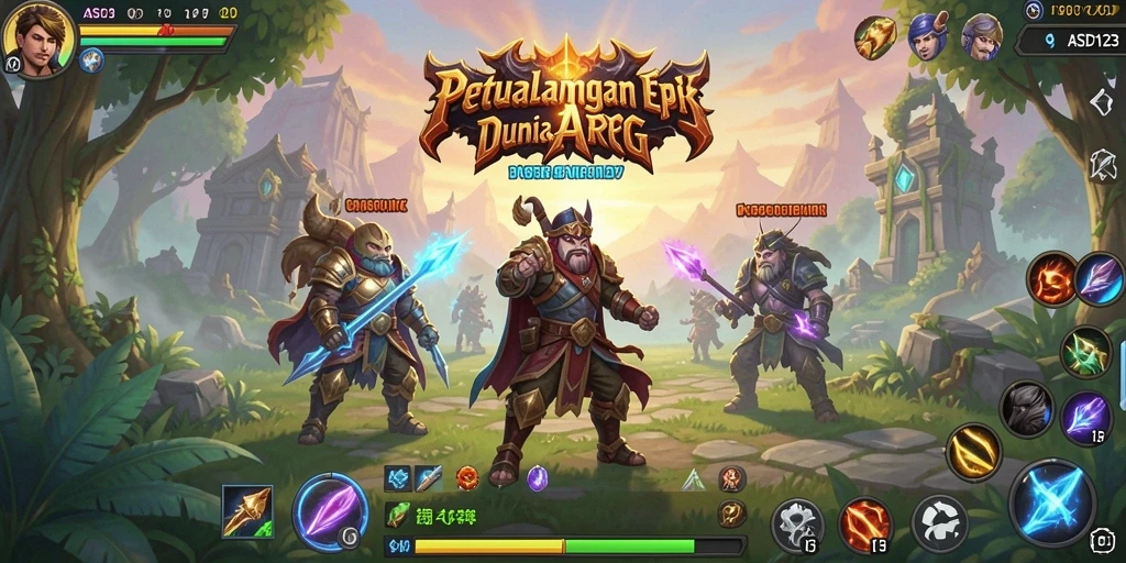 Tangkapan layar menampilkan aksi pertarungan seru dalam game ARPG.