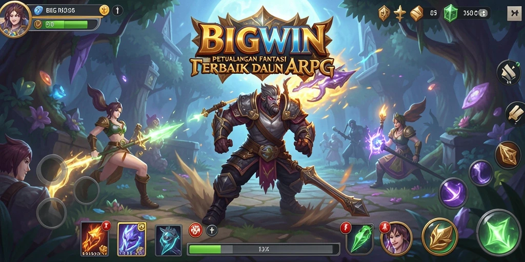 Tampilan menarik dari gameplay ARPG BIGWIN yang mengasyikkan.