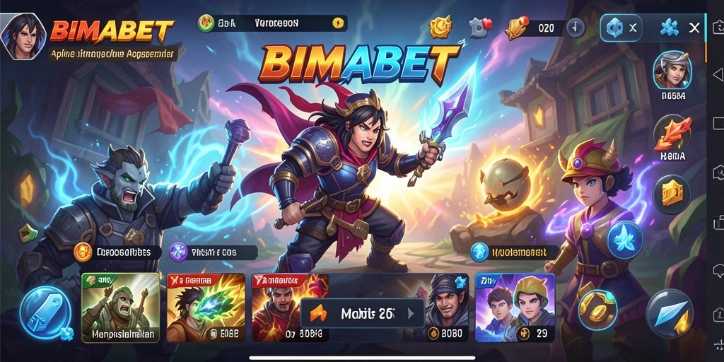 Screenshot utama BIMABET menunjukkan antarmuka yang ramah pengguna dan fitur utilitas.