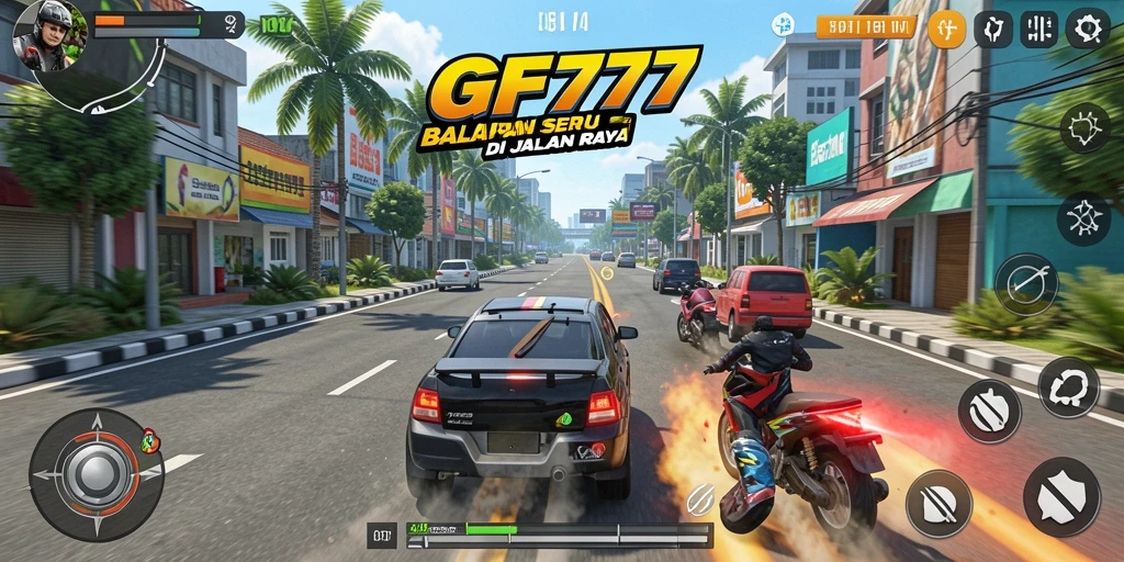 Gameplay seru dalam balapan mobil tercepat di GF777.