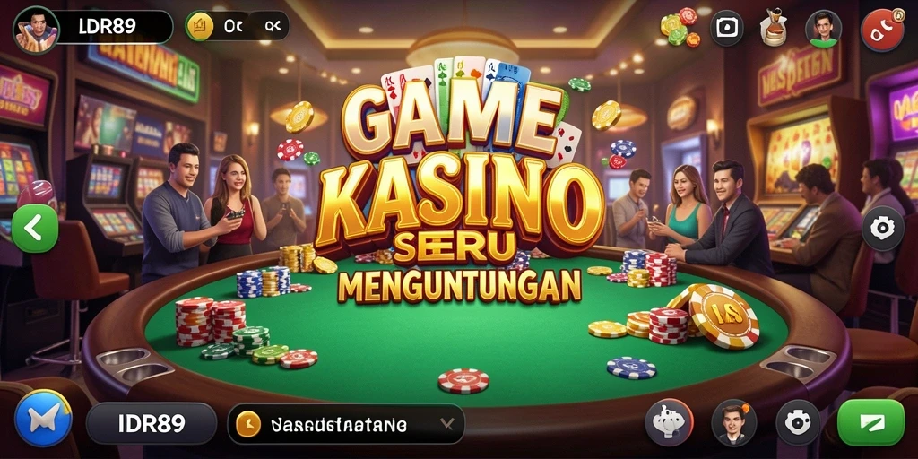 Tampilan gameplay seru di IDR89 dengan beragam permainan Kasino.