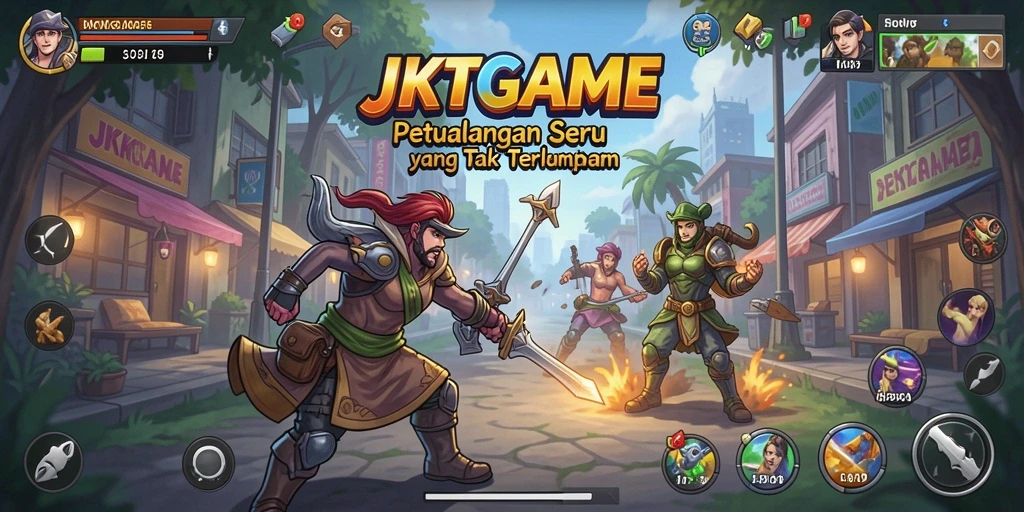 Tampilan gameplay menegangkan dari JKTGAME yang menarik perhatian.