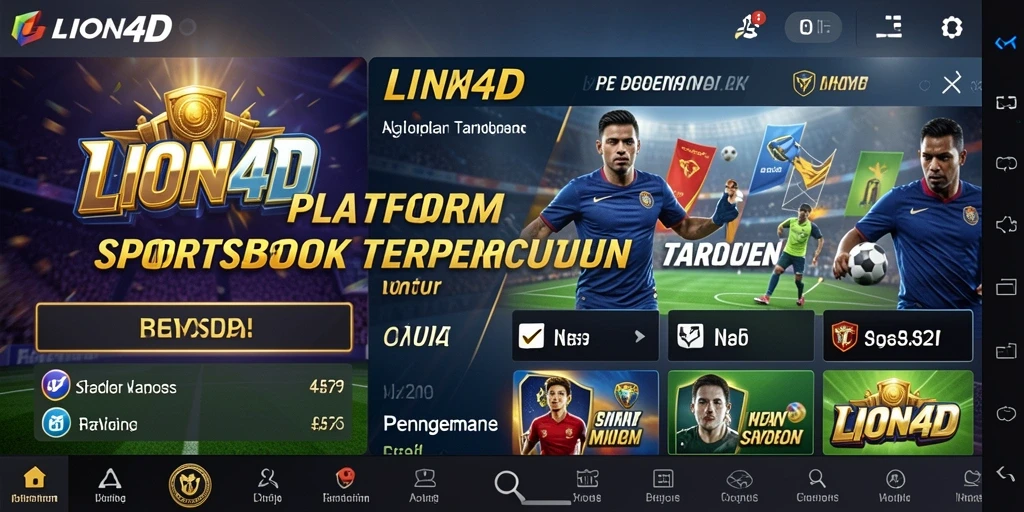 Tangkapan layar utama LION4D menampilkan pengalaman taruhan yang menyenangkan dalam Sportsbook.