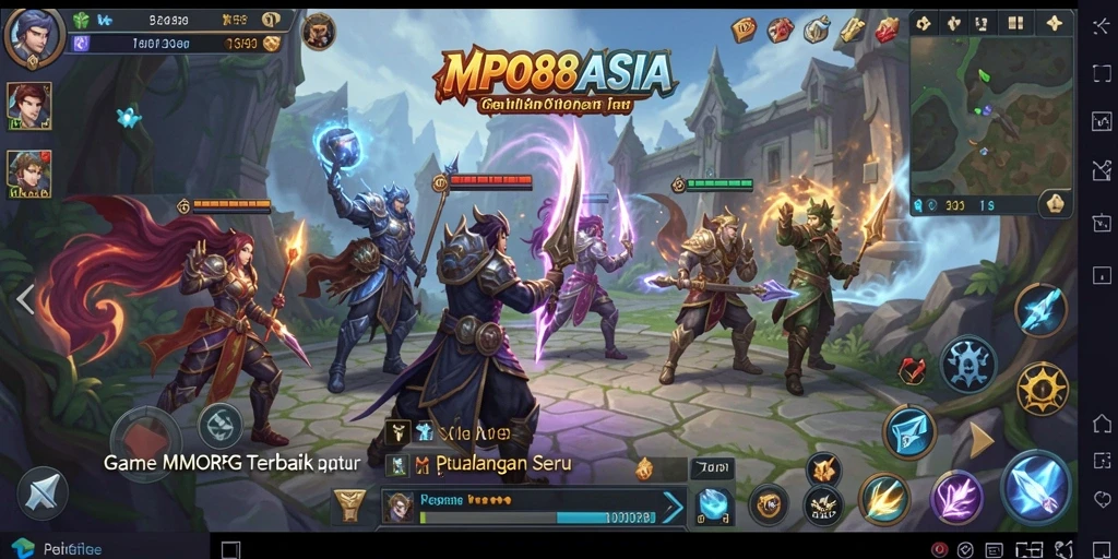 Tampilan dramatis dari pertempuran seru di MPO88ASIA.