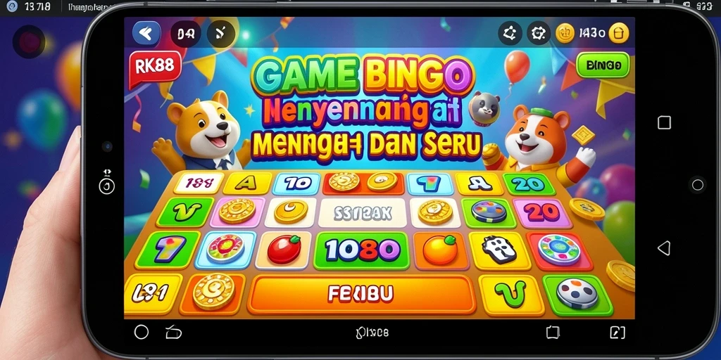 Tampilan gameplay Bingo yang seru dan interaktif.