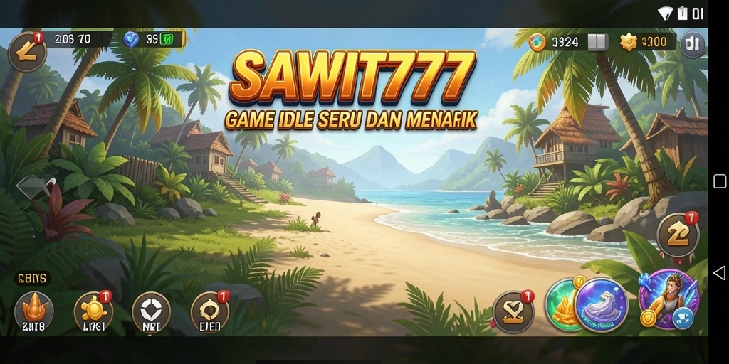 Tampilan menarik gameplay SAWIT777 dengan manajemen kebun yang seru.