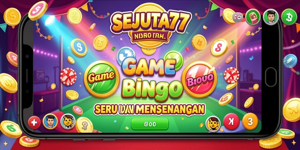 Tampilan gameplay seru dari SEJUTA77 dengan fitur Bingo yang menantang.